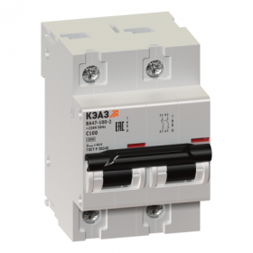 Выключатель автоматический модульный ВА47-100-2С40-УХЛ3-КЭАЗ