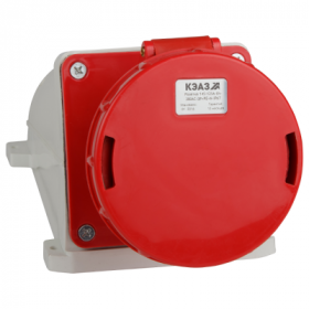 Розетка для монтажа на поверхность 145-125А-6h-380AC-3P+PE+N-IP67 Розетка для монтажа на поверхность 145-125А-6h-380AC-3P+PE+N-IP67