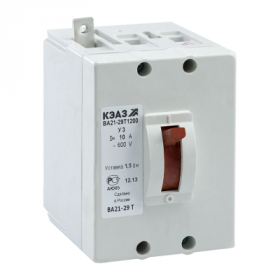 Выключатель автоматический ВА21-29Т-121810-40А-6Iн-600DC-НР24AC/DC-У3-КЭАЗ