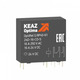 Реле промежуточное OptiRel G RP40-61-24D-16-NO-S