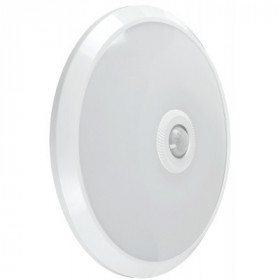 Светильник светодиодный ДПБ 9001 12Вт IP20 4000K с инфракрасным датчиком движения и аккумулятором на 1 час работы IEK