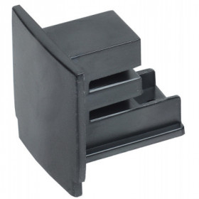 Заглушка для трехфазного осветительного шинопровода черная IEK