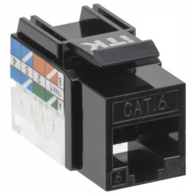 ITK Модуль Keystone Jack кат.6 UTP 110 IDC 90град чёрный