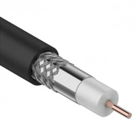 Кабель коаксиальный RG11 CCS 75Ом FPE PVC черный (300м) GENERICA Кабель коаксиальный RG11 CCS 75Ом FPE PVC черный (300м) GENERICA