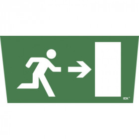 Самоклеящаяся этикетка 240х90мм "Выход/стрелка направо" для ССА 5043 IEK