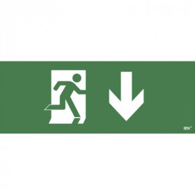 Самоклеящаяся этикетка 240х90мм "Фигура/стрелка вниз" для ССА 1005 IEK