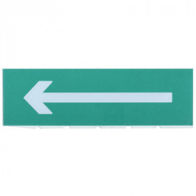 Сменное табло "Направление к эвакуационному выходу налево" зеленый фон IEK