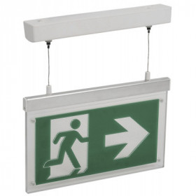 Светильник аварийно-эвакуационный светодиодный подвесной ССА3002 двусторонний 3ч 3Вт сменный знак IEK