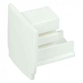 Заглушка для трехфазного осветительного шинопровода белая IEK