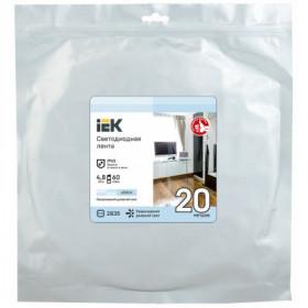 Лента светодиодная 20м LSR-2835W60-4.8-IP65-12В IEK