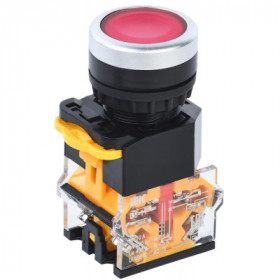 Кнопка управления D8-11 d-22мм 1з+1р красная IEK
