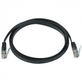 ITK Коммутационный шнур плоский (патч-корд) кат.6 UTP 1м чёрный