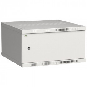 ITK Шкаф настенный LINEA WE 6U 600х600мм дверь металл серый