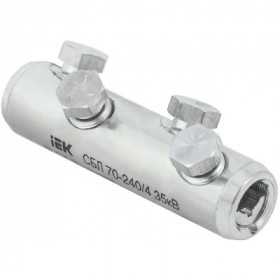 Соединитель болтовой луженый СБЛ 70-240/4 35кВ IEK