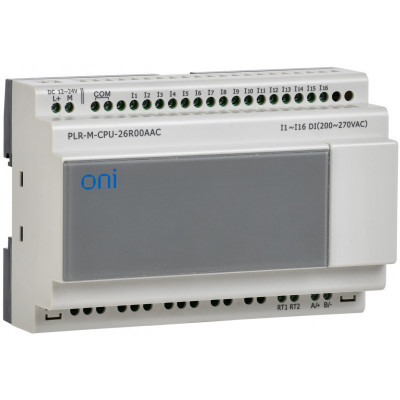 Микро ПЛК PLR-M. CPU DI16(230В АС) 12-24В DC ONI