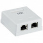 ITK Настенная информационная розетка RJ45 кат.6 FTP 2-порта