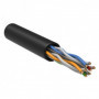 ITK Витая пара U/UTP кат.6 4х2х23AWG solid LSZH нг(А)-HF черный (305м)