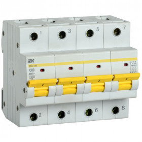 Автоматический выключатель ВА47-150 4Р 80А 15кА C IEK