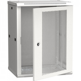 ITK Шкаф настенный LINEA W 18U 600х450мм дверь перфорированная RAL 7035