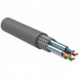 ITK Витая пара S/FTP кат.7 4х2х23AWG solid LSZH нг(А)-HF серый (305м)