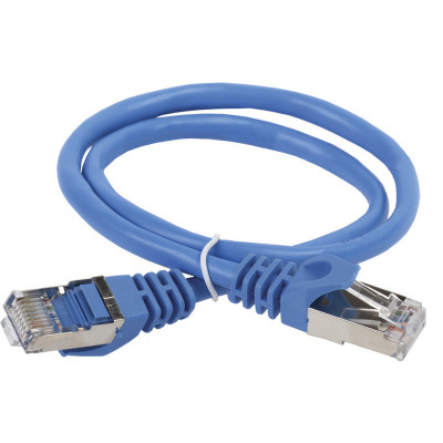 ITK Коммутационный шнур (патч-корд) кат.6 FTP PVC 10м синий