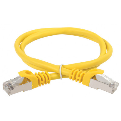 ITK Коммутационный шнур (патч-корд) кат.6 FTP PVC 1м желтый