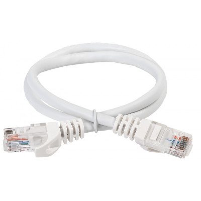 ITK Коммутационный шнур (патч-корд) кат.6 UTP PVC 15м белый