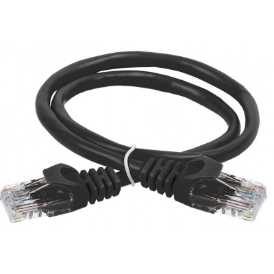ITK Коммутационный шнур (патч-корд) кат.6 UTP PVC 10м черный