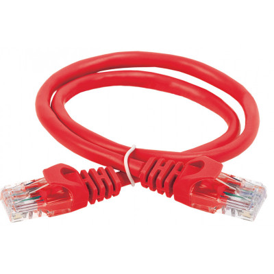 ITK Коммутационный шнур (патч-корд) кат.6 UTP PVC 10м красный
