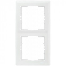 Рамка 2-местная вертикальная РВ-2-ББ BOLERO белый IEK