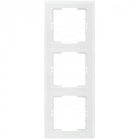 Рамка 3-местная вертикальная РВ-3-ББ BOLERO белый IEK
