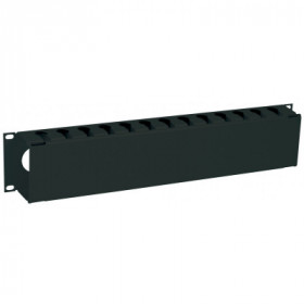 ITK Кабельный органайзер с крышкой 19" 2U черный