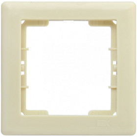 Рамка 1-местная РГ-1-БК BOLERO кремовый IEK