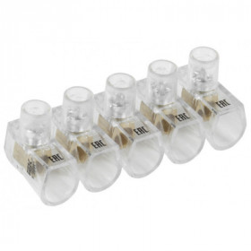 Зажим винтовой концевой изолированный КЗВИ 2.5мм2 (5x1) IEK