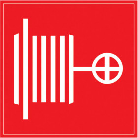 Самоклеящаяся этикетка 150х150мм "Пожарный кран" IEK