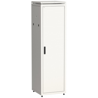 ITK Шкаф сетевой напольный 19" LINEA N 42U 600х800мм металлическая передняя дверь серый