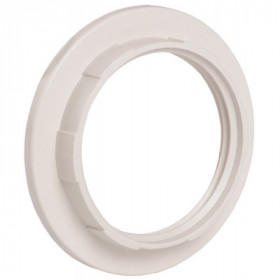 Кольцо абажурное КП27-К02 к патрону Е27 пластик белый (индивидуальный пакет) IEK