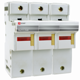 Предохранитель-разъединитель для ПВЦ 22x58 3P (с индикацией) EKF PROxima Предохранитель-разъединитель для ПВЦ 22x58 3P (с индикацией) EKF PROxima