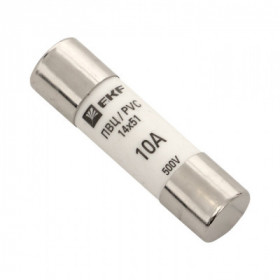 Плавкая вставка цилиндрическая ПВЦ (14х51) 10А EKF PROxima Плавкая вставка цилиндрическая ПВЦ (14х51) 10А EKF PROxima