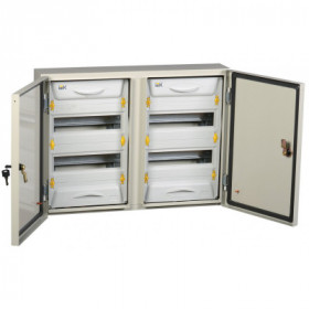 Корпус металлический распределительный ЩРн-2x24з-1 У2 IP54 PRO IEK
