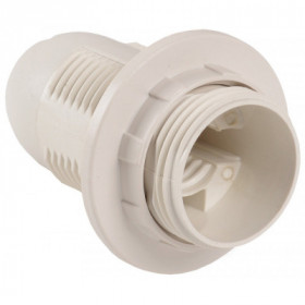 Патрон с кольцом Ппл14-02-К12 пластик Е14 белый (индивидуальный пакет) IEK