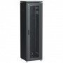 ITK Шкаф сетевой напольный 19" LINEA N 42U 600х800мм перфорированная передняя дверь черный