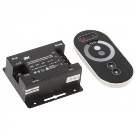 Контроллер с ПДУ радио MONO 3 канала 12В 6А 216Вт черный IEK