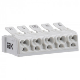 Клемма пружинная соединительная КСП5-3L+N+PE IEK