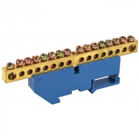 Шина N "ноль" на DIN-изоляторе ШНИ-8х12-16-Д-С IEK