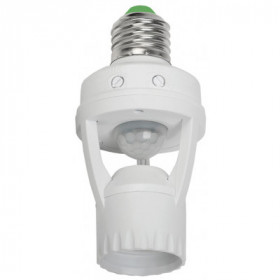 Датчик движения ДД-045 E27 60Вт 360град 6м IP20 белый IEK