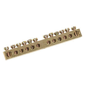 Шина PEN "земля-ноль" 6х9мм 6/1 (6групп/крепеж по центру) IEK