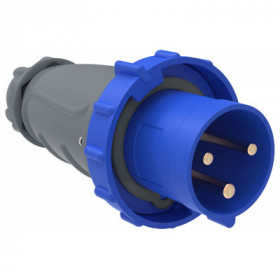 Вилка переносная ССИ-033 63А-6ч/200-250В 2P+PE IP67 MAGNUM IEK