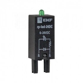 Модуль светодиодный 24 VDC для промежуточных реле RP EKF AVERES