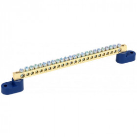 Шина N "ноль" на двух угловых изоляторах ШНИ-6х9-24-У2-С IEK